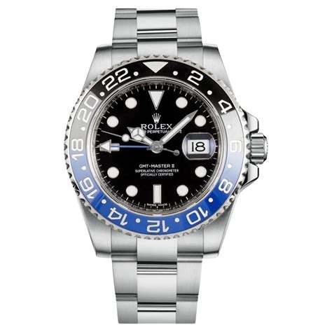 men's rolex gmt master ii stainless steel automatic 116710blnr|rolex gmt batgirl price.